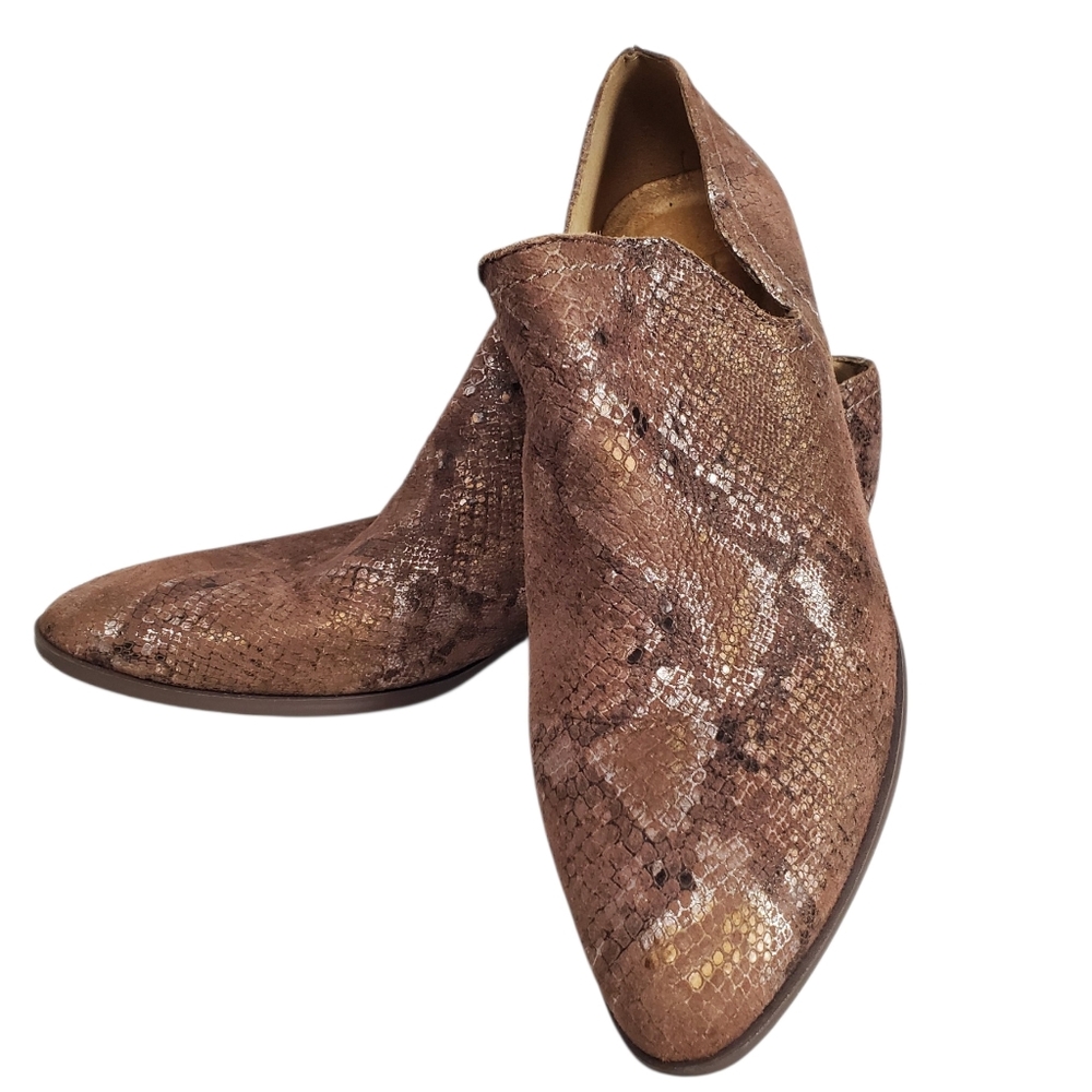 Naturalizer Belinda Shoe Snakeskin Ankle Bootie 6.5 Mermaidcore Whimsygoth
